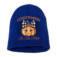 Cutest Pumpkin In The Patch Halloween Short Acrylic Beanie