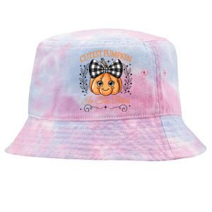 Cutest Pumpkin In The Patch Halloween Tie-Dyed Bucket Hat