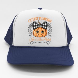 Cutest Pumpkin In The Patch Halloween Trucker Hat