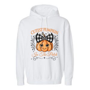 Cutest Pumpkin In The Patch Halloween Garment-Dyed Fleece Hoodie