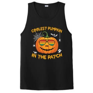 Coolest Pumpkin In The Patch Funny Pumpkin Sunglasses Gift PosiCharge Competitor Tank