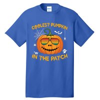 Coolest Pumpkin In The Patch Funny Pumpkin Sunglasses Gift Tall T-Shirt