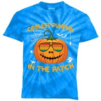 Coolest Pumpkin In The Patch Funny Pumpkin Sunglasses Gift Kids Tie-Dye T-Shirt