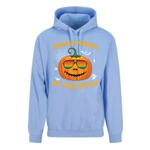 Coolest Pumpkin In The Patch Funny Pumpkin Sunglasses Gift Unisex Surf Hoodie