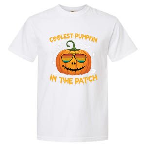 Coolest Pumpkin In The Patch Funny Pumpkin Sunglasses Gift Garment-Dyed Heavyweight T-Shirt