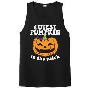 Cutest Pumpkin In The Patch Cute Halloween Girl PosiCharge Competitor Tank