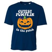 Cutest Pumpkin In The Patch Cute Halloween Girl Cooling Performance Crew T-Shirt