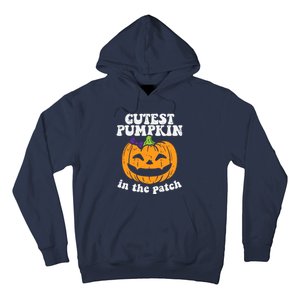 Cutest Pumpkin In The Patch Cute Halloween Girl Hoodie