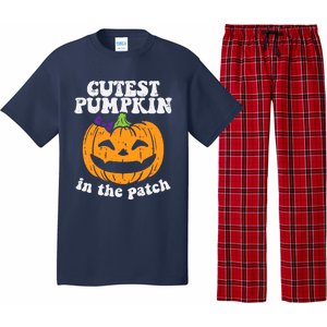 Cutest Pumpkin In The Patch Cute Halloween Girl Pajama Set