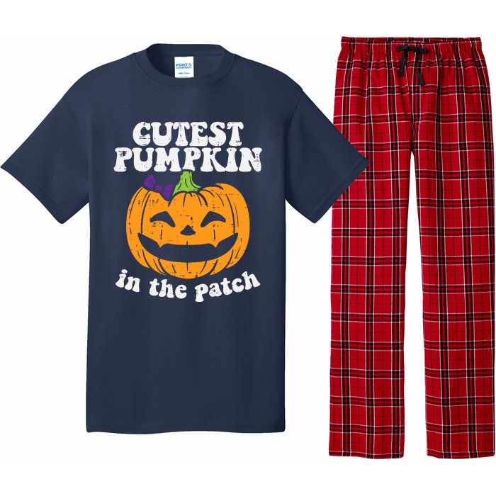 Cutest Pumpkin In The Patch Cute Halloween Girl Pajama Set