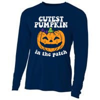 Cutest Pumpkin In The Patch Cute Halloween Girl Cooling Performance Long Sleeve Crew