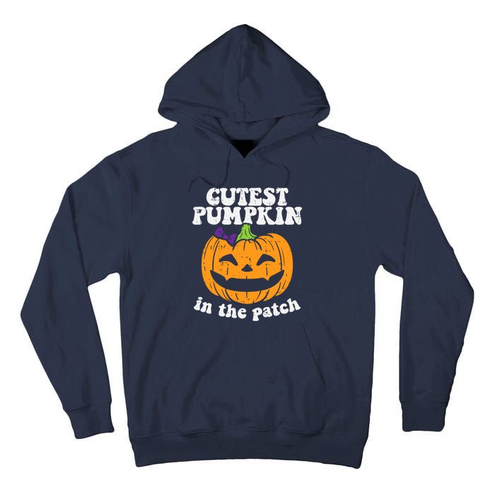 Cutest Pumpkin In The Patch Cute Halloween Girl Tall Hoodie