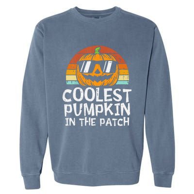 Coolest Pumpkin In The Patch Halloween Garment-Dyed Sweatshirt