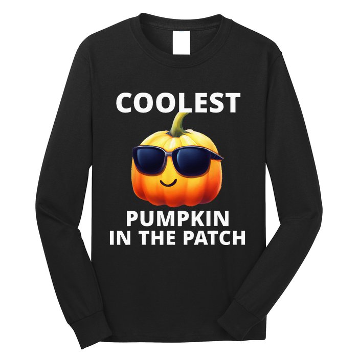 Coolest Pumpkin In The Patch Halloween Kids Long Sleeve Shirt