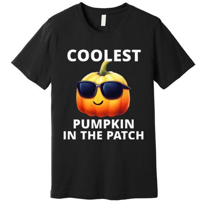 Coolest Pumpkin In The Patch Halloween Kids Premium T-Shirt