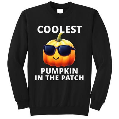 Coolest Pumpkin In The Patch Halloween Kids Tall Sweatshirt