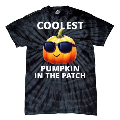 Coolest Pumpkin In The Patch Halloween Kids Tie-Dye T-Shirt