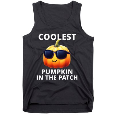 Coolest Pumpkin In The Patch Halloween Kids Tank Top