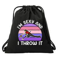 Curling Player IM Sexy And I Throw It Curler Funny Gift Drawstring Bag