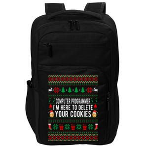 Computer Programmer I'm Here To Delete Your Cookies Xmas Impact Tech Backpack