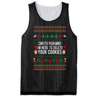 Computer Programmer I'm Here To Delete Your Cookies Xmas Mesh Reversible Basketball Jersey Tank