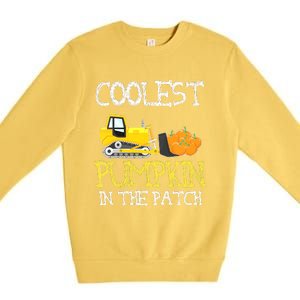 Cutest Pumpkin In The Patch Funny Halloween Thanksgiving Premium Crewneck Sweatshirt