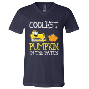 Cutest Pumpkin In The Patch Funny Halloween Thanksgiving V-Neck T-Shirt