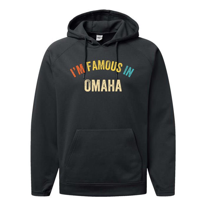 City Pride IM Famous In Omaha Performance Fleece Hoodie