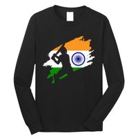 Cricket Patriotic India Sports Jersey Long Sleeve Shirt