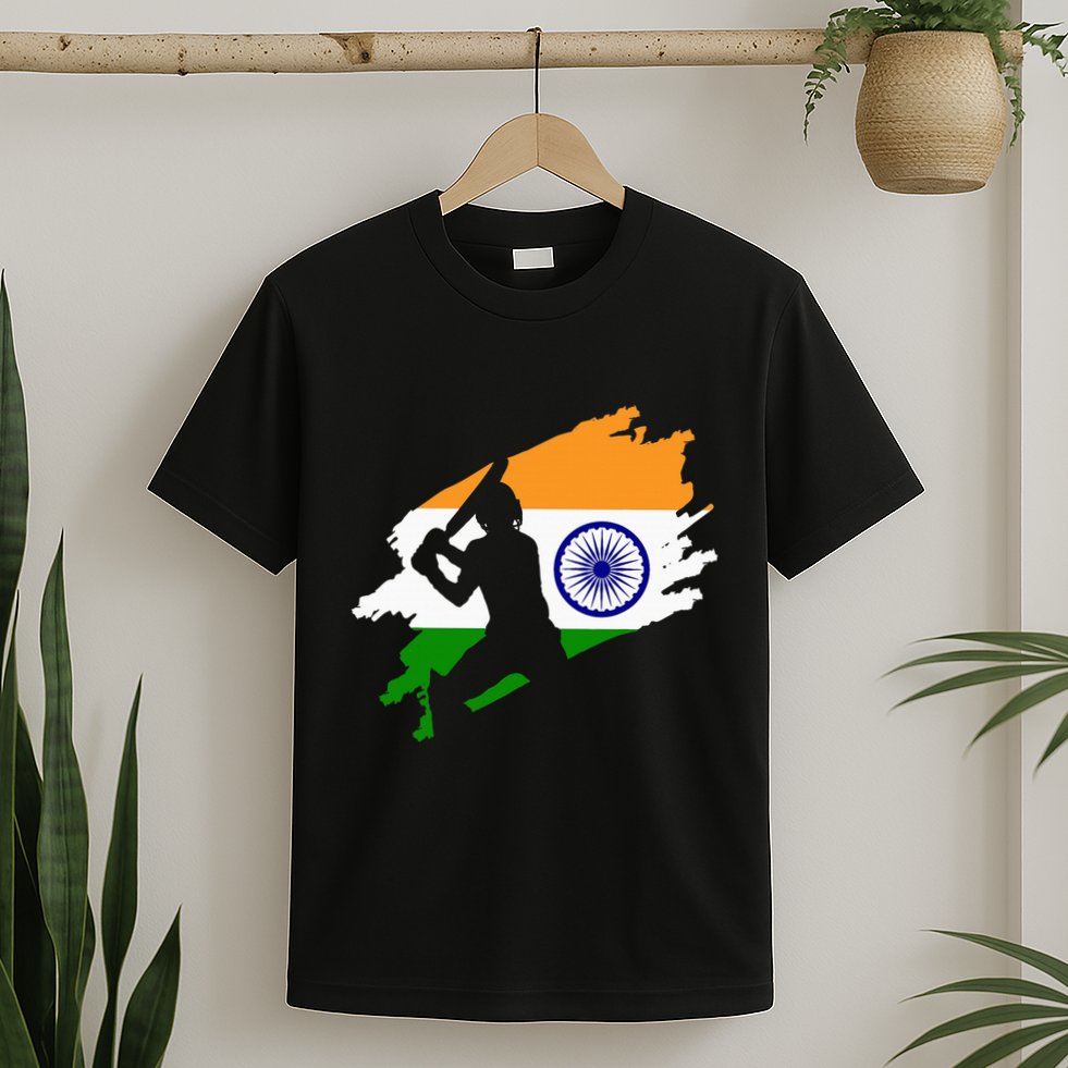 Cricket Patriotic India Sports Jersey T-Shirt