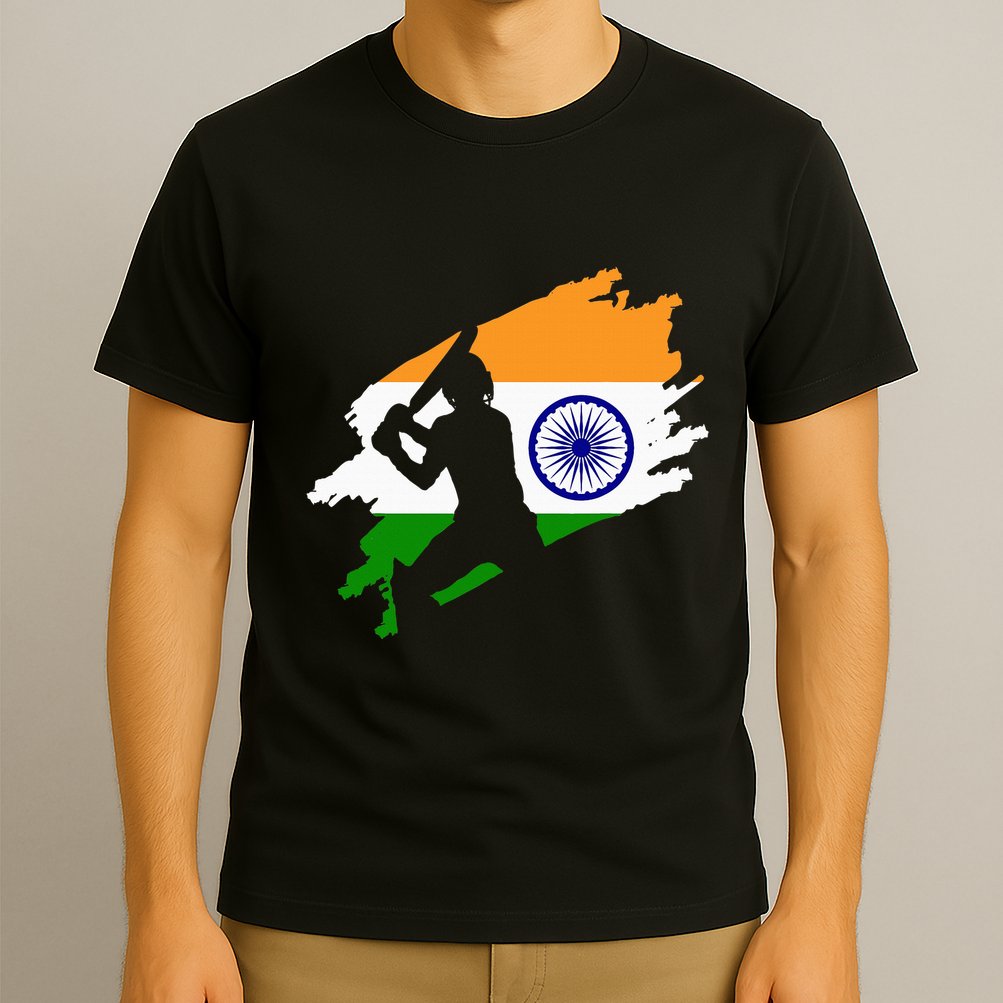 Cricket Patriotic India Sports Jersey T-Shirt