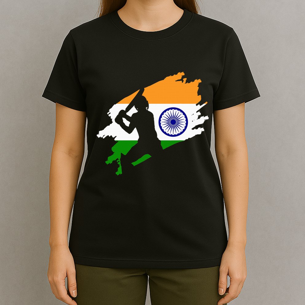 Cricket Patriotic India Sports Jersey T-Shirt