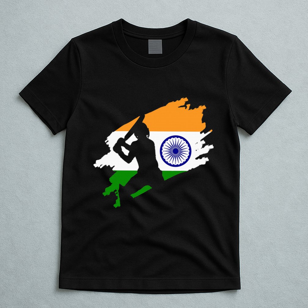 Cricket Patriotic India Sports Jersey T-Shirt
