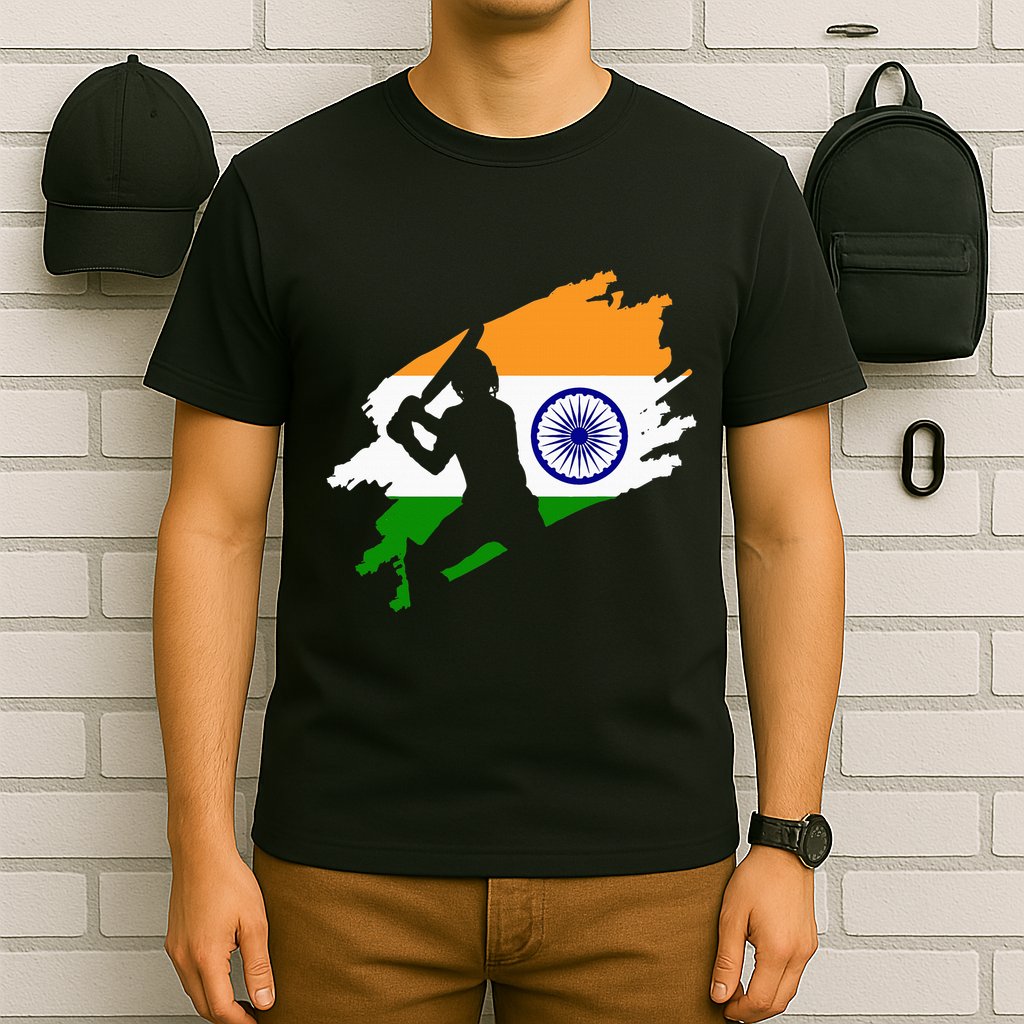 Cricket Patriotic India Sports Jersey T-Shirt