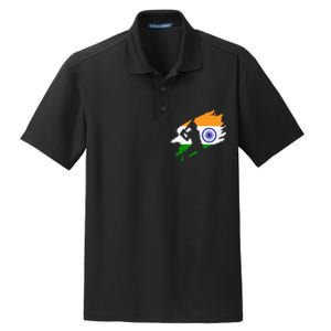 Cricket Patriotic India Sports Jersey Dry Zone Grid Polo