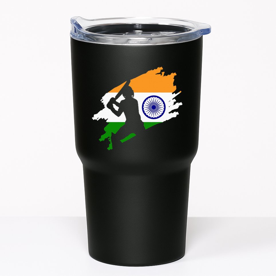 Cricket Patriotic India Sports Jersey Tumbler