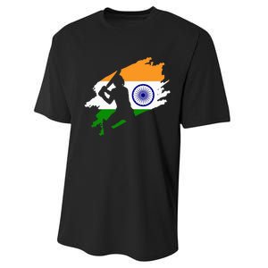 Cricket Patriotic India Sports Jersey Performance Sprint T-Shirt