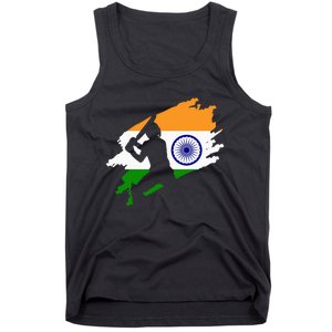 Cricket Patriotic India Sports Jersey Tank Top