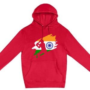 Cricket Patriotic India Sports Jersey Premium Pullover Hoodie