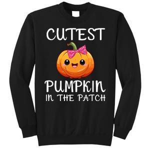 Cutest Pumpkin In The Patch Funny Halloween Thanksgiving Sweatshirt