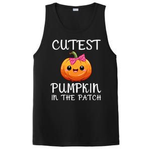 Cutest Pumpkin In The Patch Funny Halloween Thanksgiving PosiCharge Competitor Tank