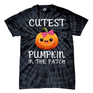 Cutest Pumpkin In The Patch Funny Halloween Thanksgiving Tie-Dye T-Shirt