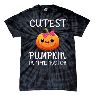 Cutest Pumpkin In The Patch Funny Halloween Thanksgiving Tie-Dye T-Shirt