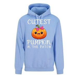 Cutest Pumpkin In The Patch Funny Halloween Thanksgiving Unisex Surf Hoodie