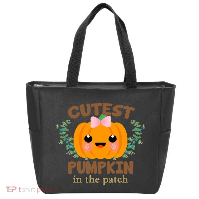 Cutest Pumpkin In The Patch October Zip Tote Bag
