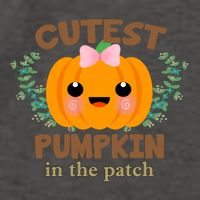 Cutest Pumpkin In The Patch October Vector Backpack