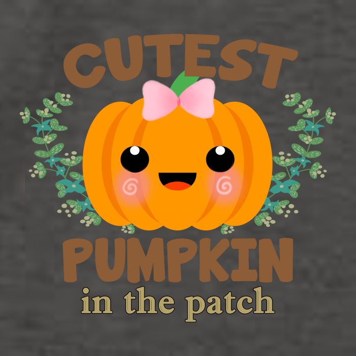 Cutest Pumpkin In The Patch October Vector Backpack