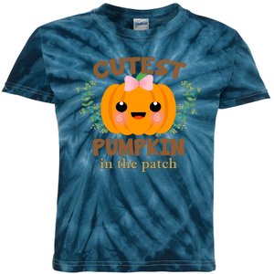 Cutest Pumpkin In The Patch October Kids Tie-Dye T-Shirt