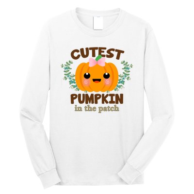 Cutest Pumpkin In The Patch October Long Sleeve Shirt