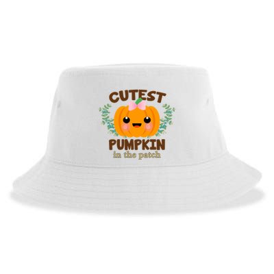 Cutest Pumpkin In The Patch October Sustainable Bucket Hat